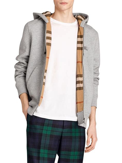 burberry pullover grau|Burberry hoodie pullover grey.